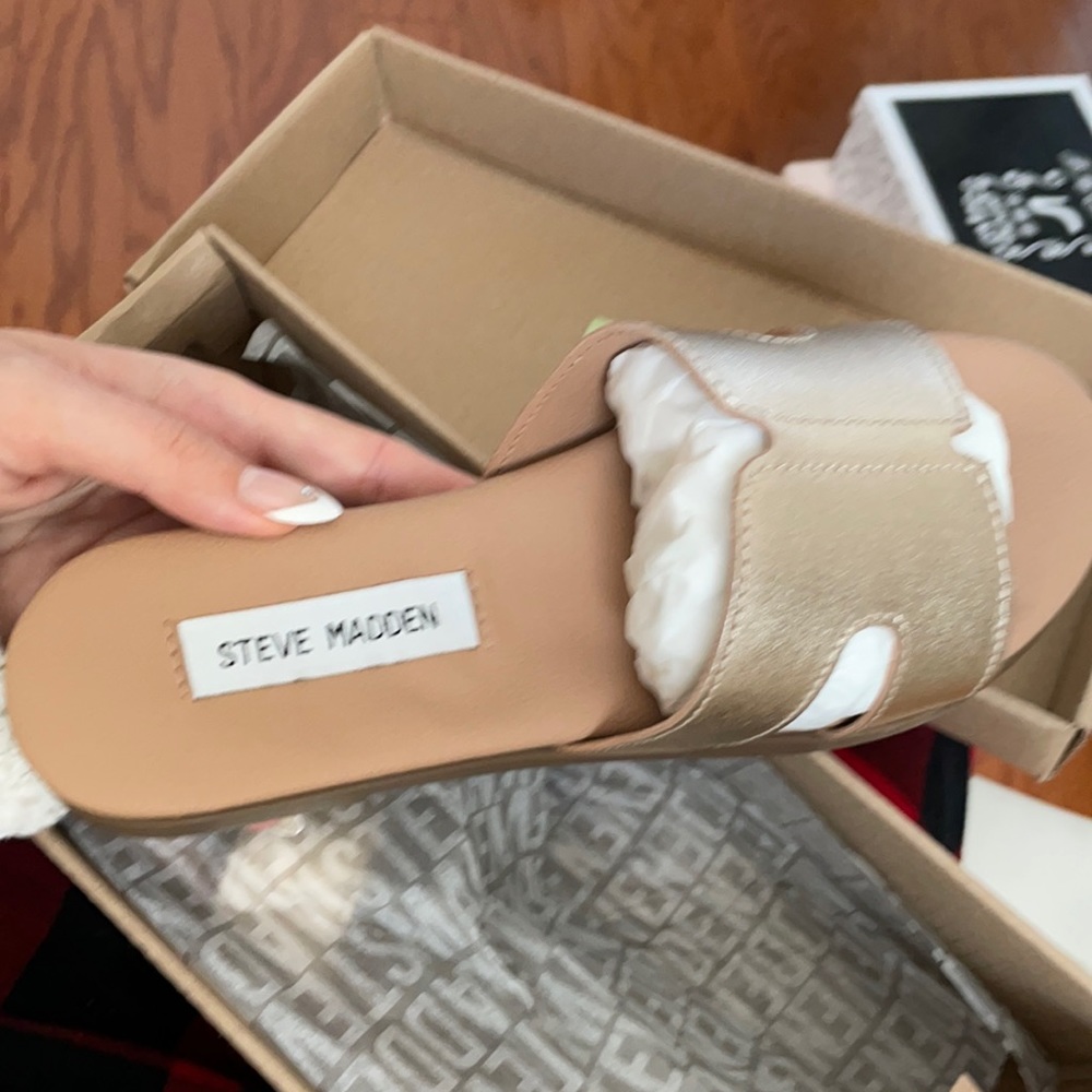 Gold Sandals New in Box